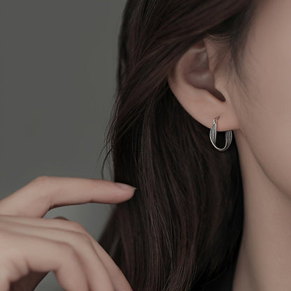 Woven Wire Hoop Earrings