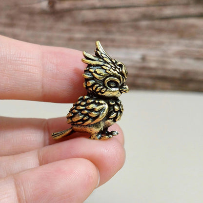Vintage Brass Owl Figurine