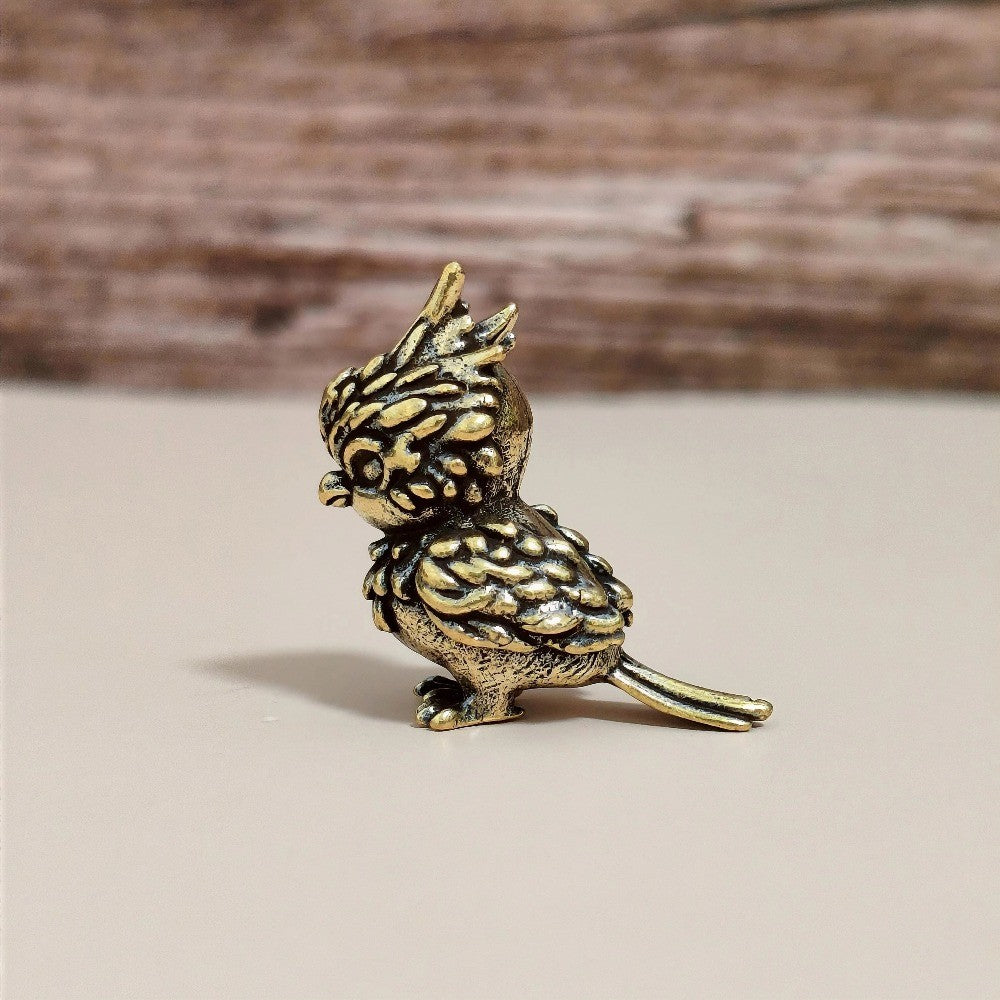 Vintage Brass Owl Figurine