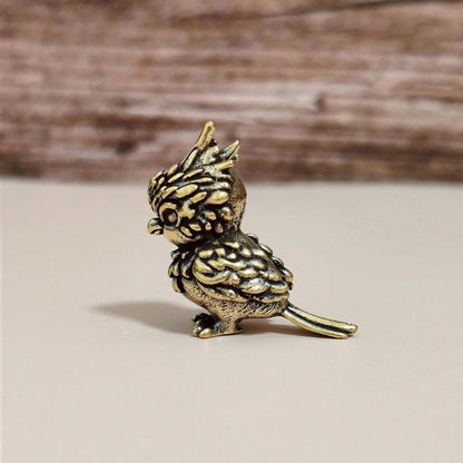 Vintage Brass Owl Figurine