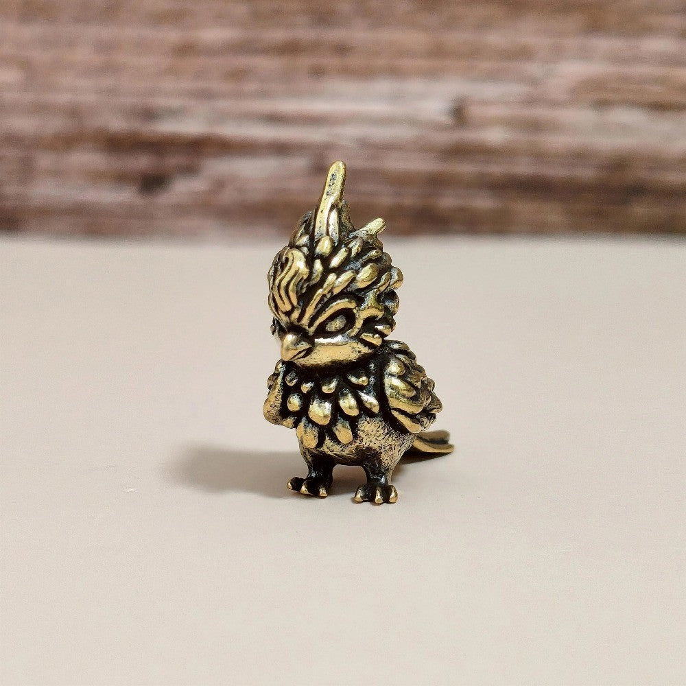 Vintage Brass Owl Figurine