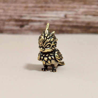 Vintage Brass Owl Figurine