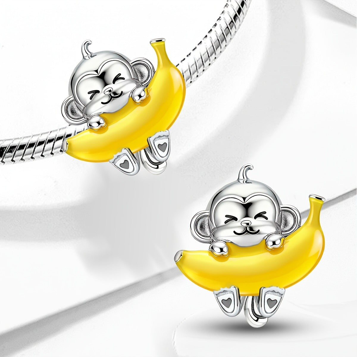 Monkey & Banana Charm