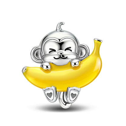 Monkey & Banana Charm