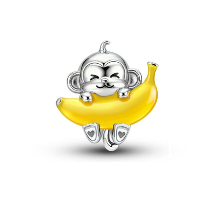 Monkey & Banana Charm