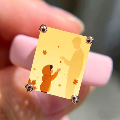 Autumn Silhouette Square Ring