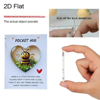 Bee Heart Pocket Hug Card