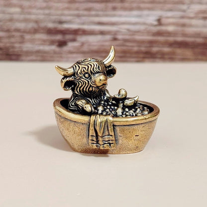 Highland Cow Coffee Cup Charm
