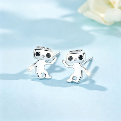 Robot Stud Earrings