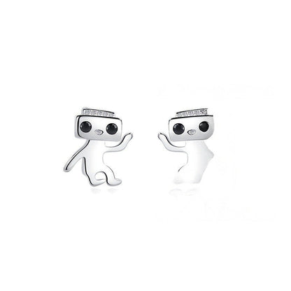 Robot Stud Earrings
