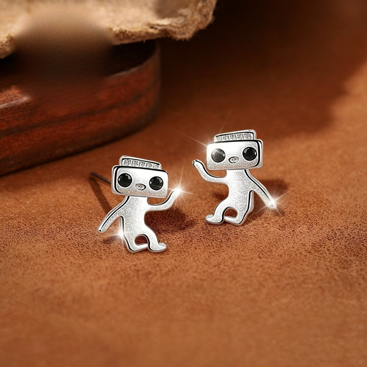 Robot Stud Earrings