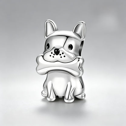 French Bulldog Bone Charm