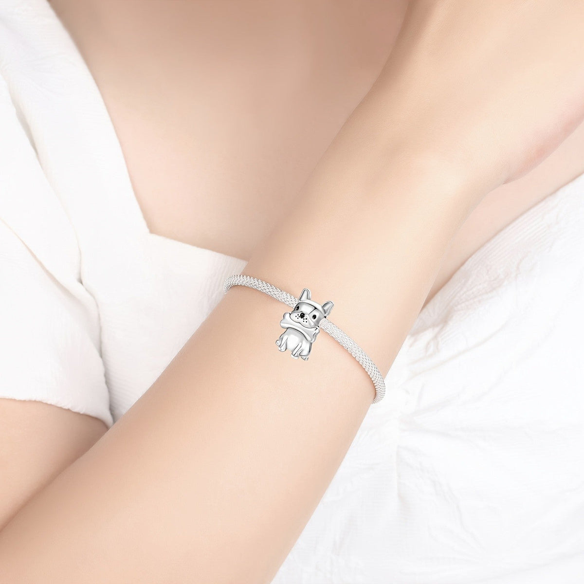 French Bulldog Bone Charm