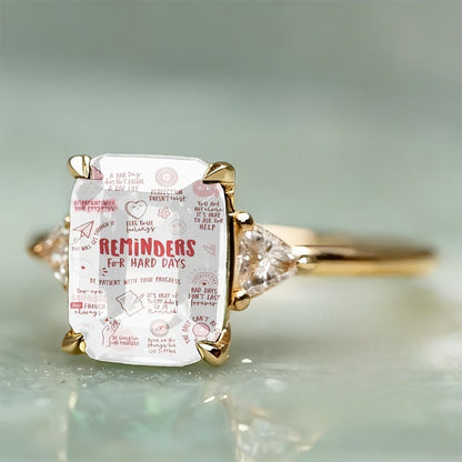 Inspirational Message Ring
