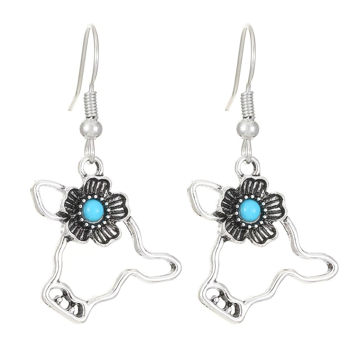 Highland Cow Turquoise Jewelry Set