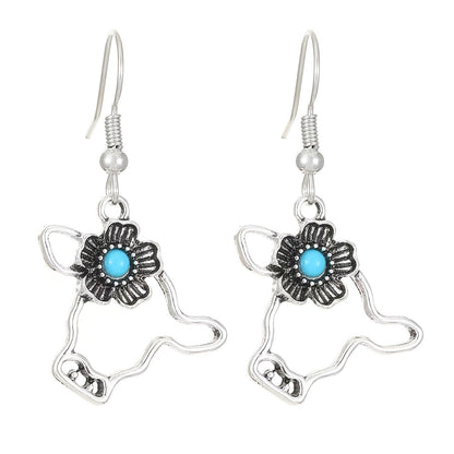 Highland Cow Turquoise Jewelry Set