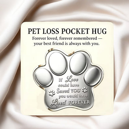 Paw Print Pocket Hug Card