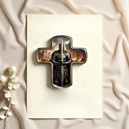 Knight Cross Prayer Card