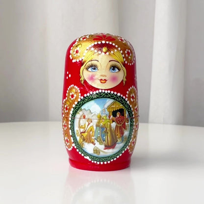 Painted Story Nesting Doll Set