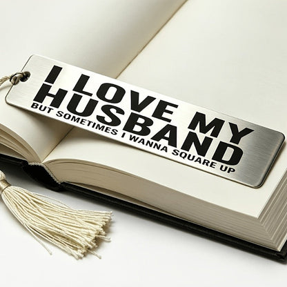I Love My Husband Tassel Bookmark