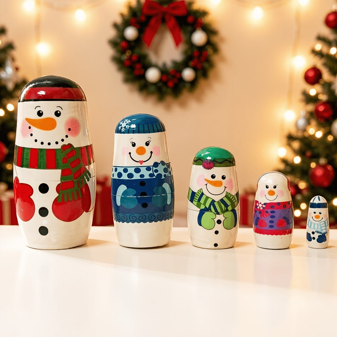 Snowman Nesting Doll Set