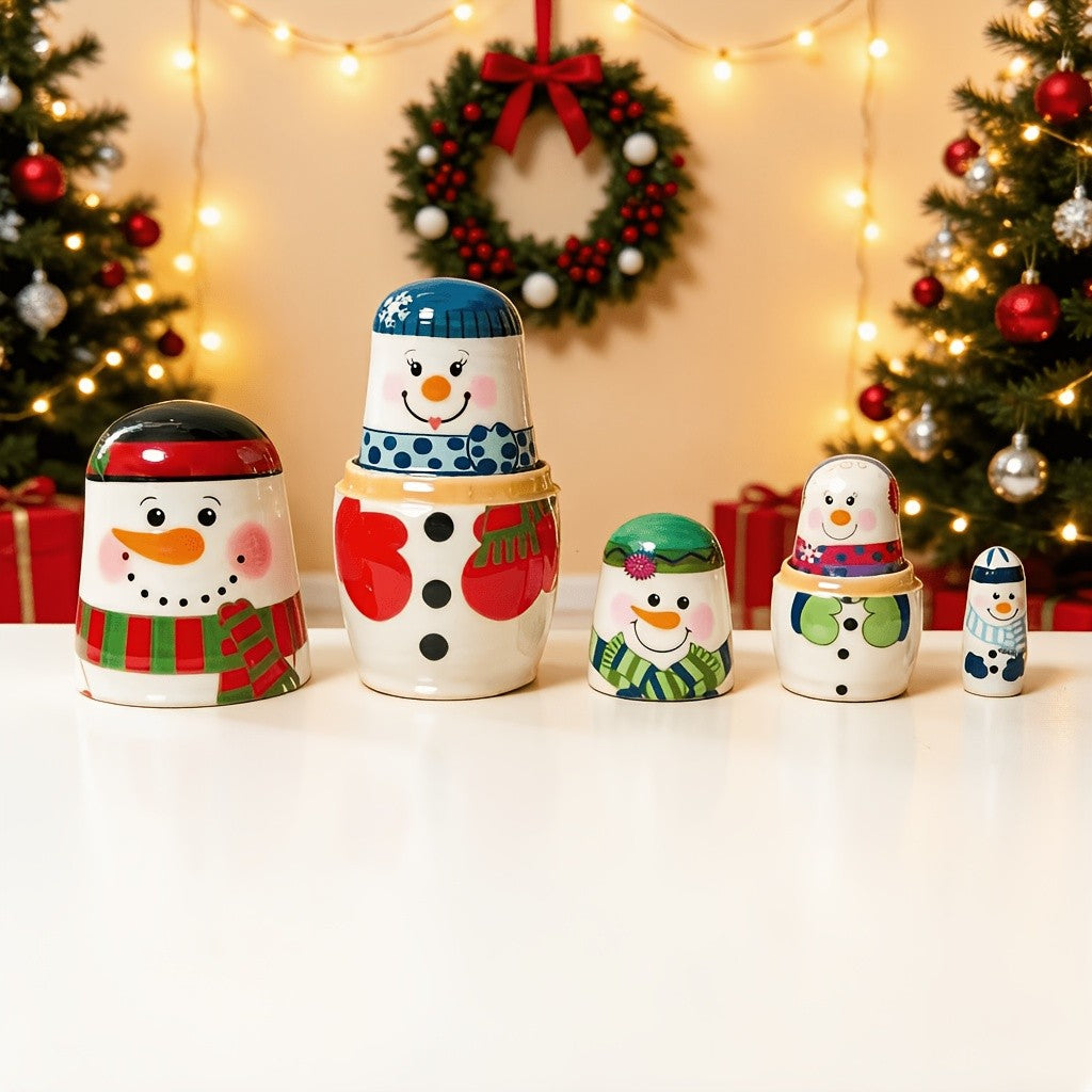 Snowman Nesting Doll Set
