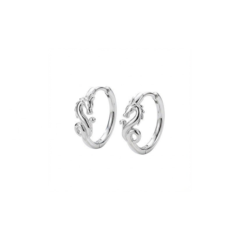 Dragon Head Hoop Earrings