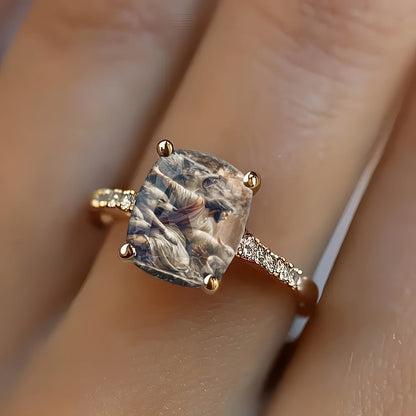 Wolf & Saint Square Ring