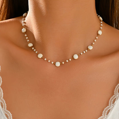 Cream Bead Necklace