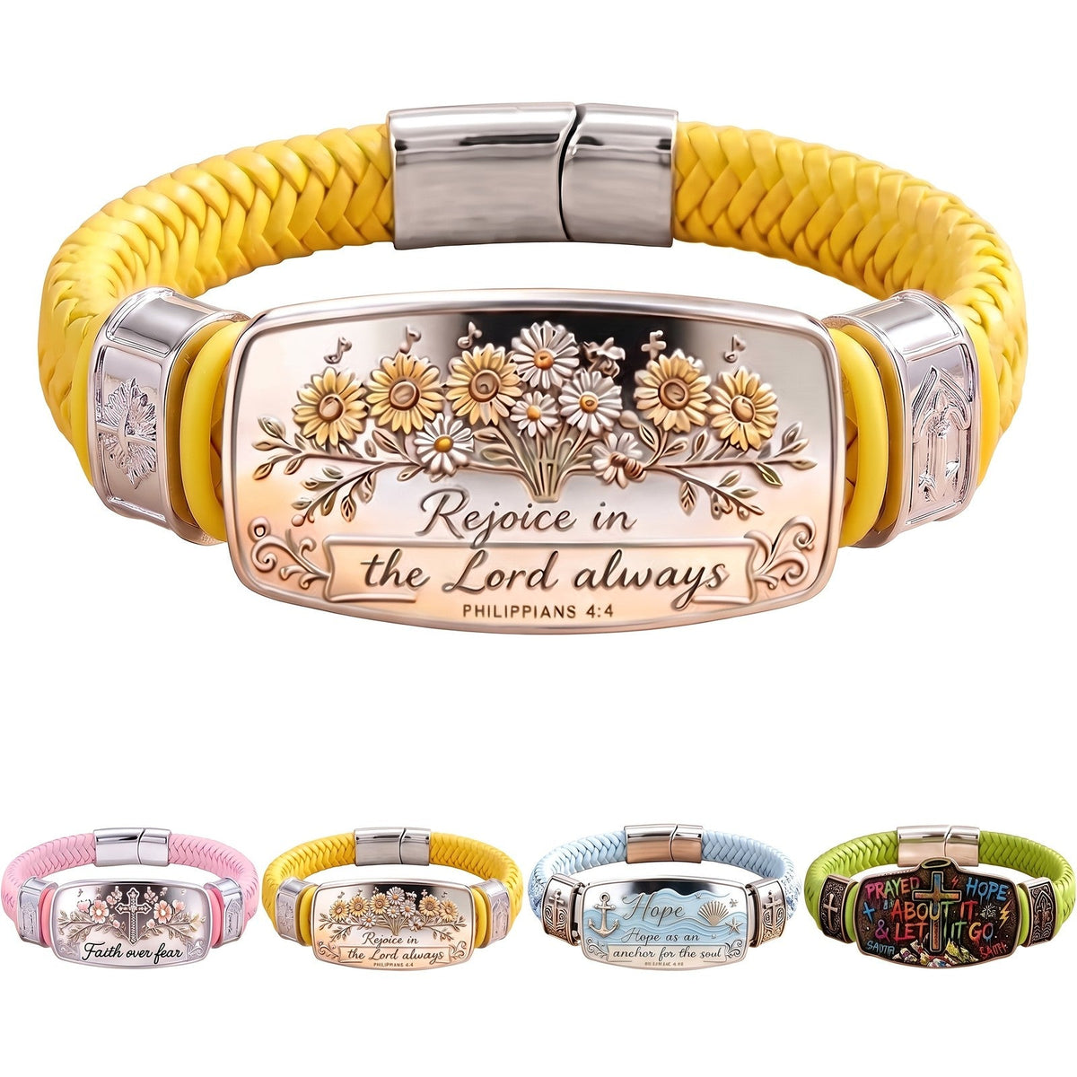 Hope Anchor Braided Bracelet