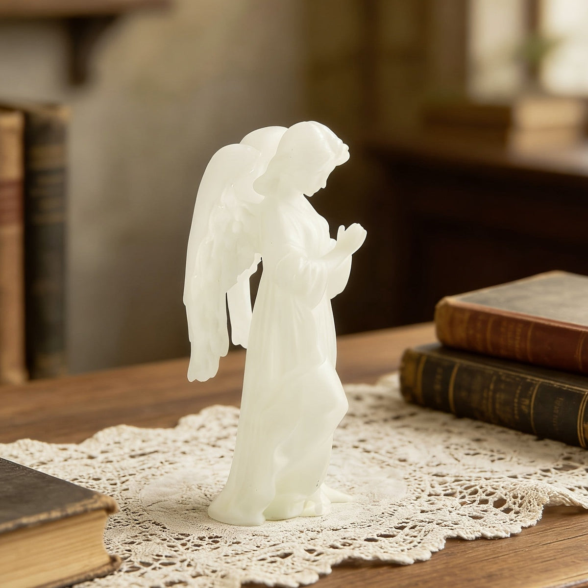 Glowing Angel Statue