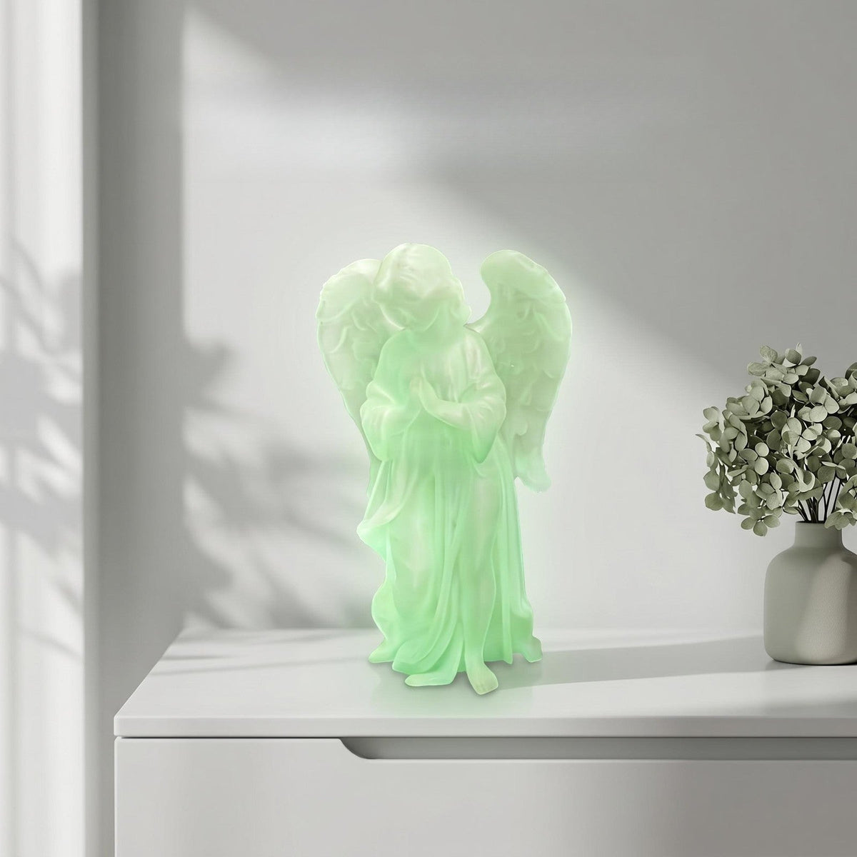 Glowing Angel Statue