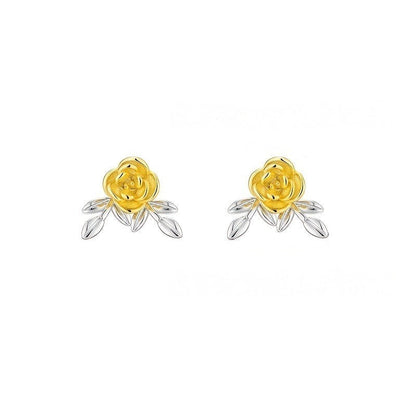 Rose Flower Stud Earrings
