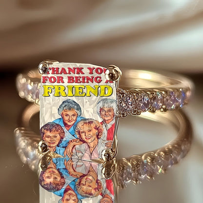 Friendship Photo Square Ring