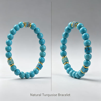 Turquoise Square Spacer Bracelet