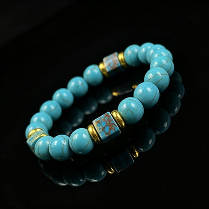 Turquoise Square Spacer Bracelet