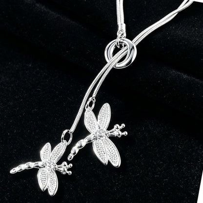 Double Dragonfly Y-Necklace