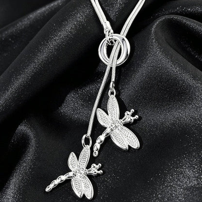 Double Dragonfly Y-Necklace