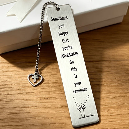 Awesome Reminder Metal Bookmark