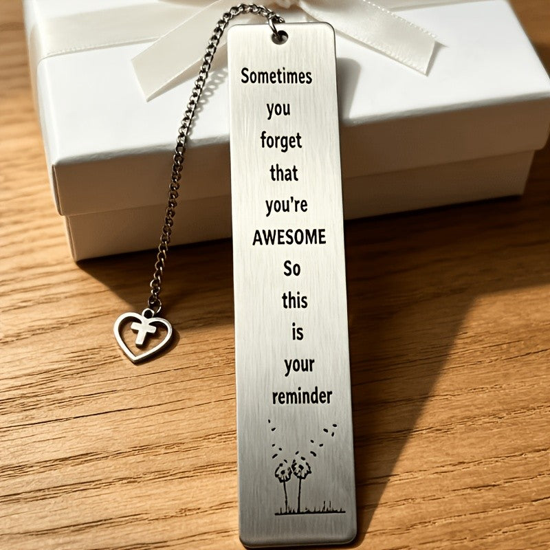 Awesome Reminder Metal Bookmark