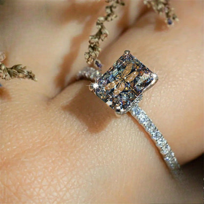 Dragonfly Emerald Cut Ring