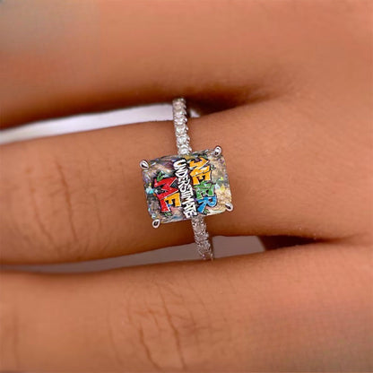 Never Underestimate Me Square Ring