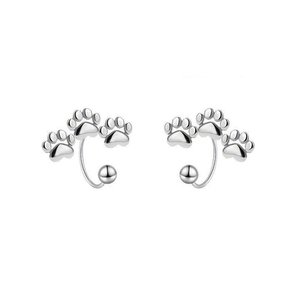 Paw Print Bead Ear Hook