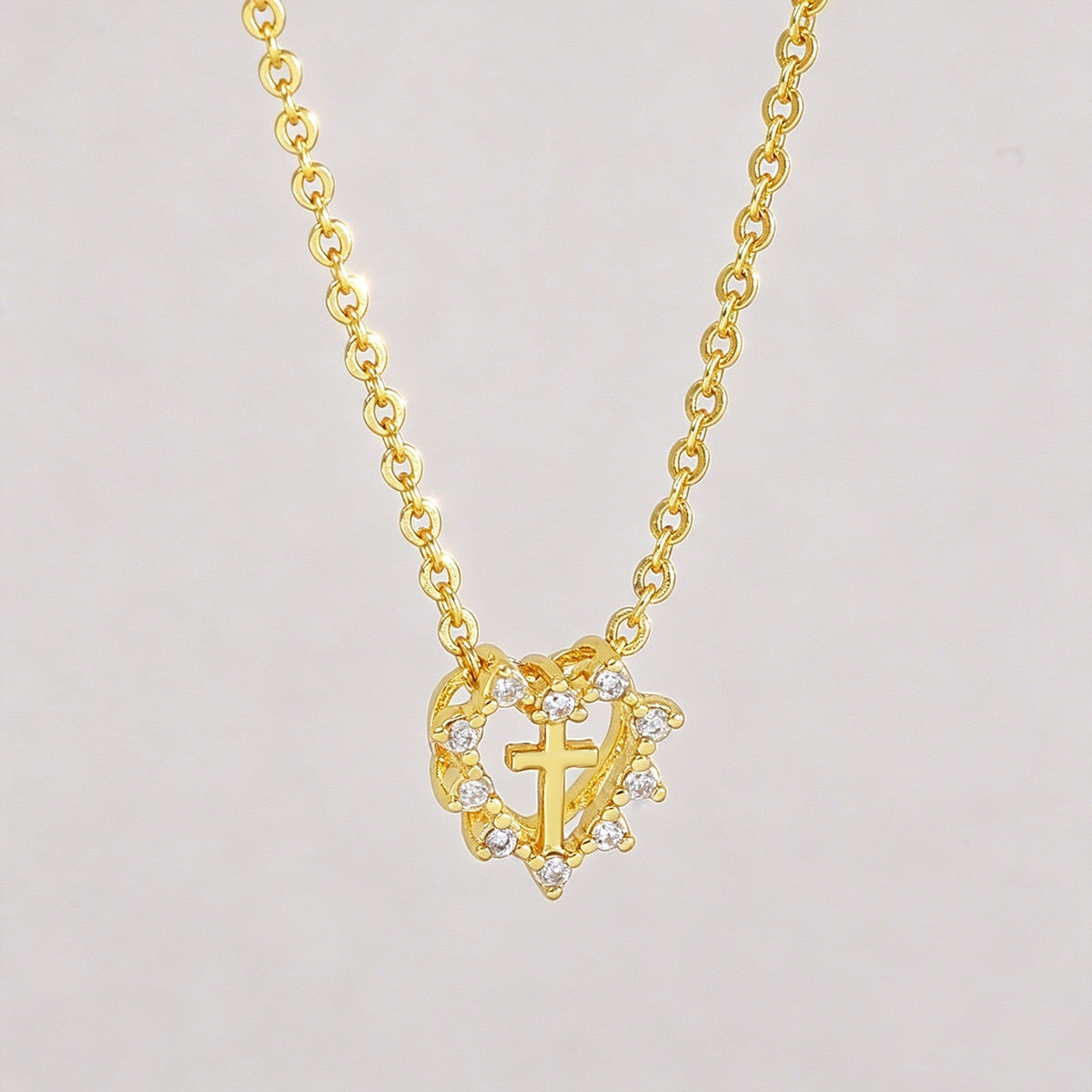 Cross Heart Necklace