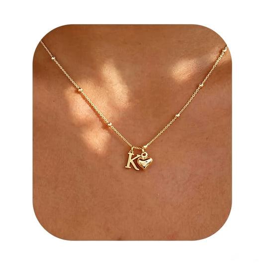 Initial Z Beaded Chain Necklace