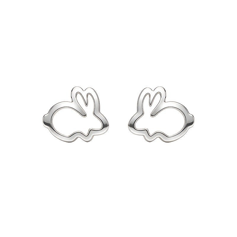 Bunny Outline Stud Earrings