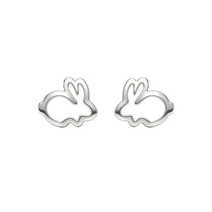 Bunny Outline Stud Earrings