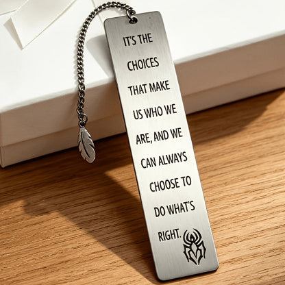 Spider Emblem Quote Bookmark