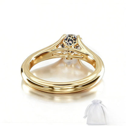 Leopard Print Heart Ring