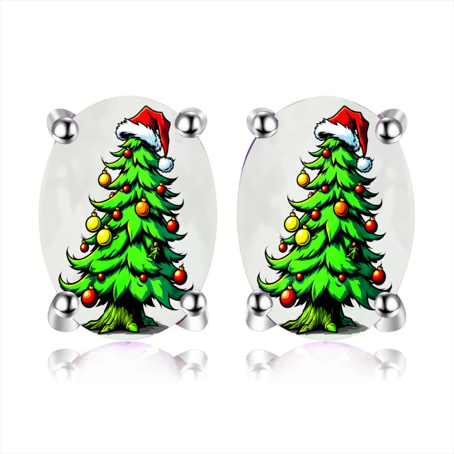 Christmas Tree Stud Earrings